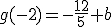g(-2)=-\frac{12}{5}+b